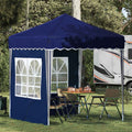 Pop-up Partyzelt 195 x 195 x 245 cm Blau Oxford-Stoff