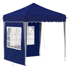 Pop-up Partyzelt 195 x 195 x 245 cm Blau Oxford-Stoff