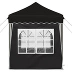 Pop-up Partyzelt 195 x 195 x 245 cm Schwarz Oxford-Stoff