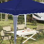 Pop-up Partyzelt 288 x 288 x 245 cm Blau Oxford-Stoff