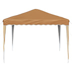 Pop-up Partyzelt 288 x 288 x 245 cm Beige Oxford-Stoff
