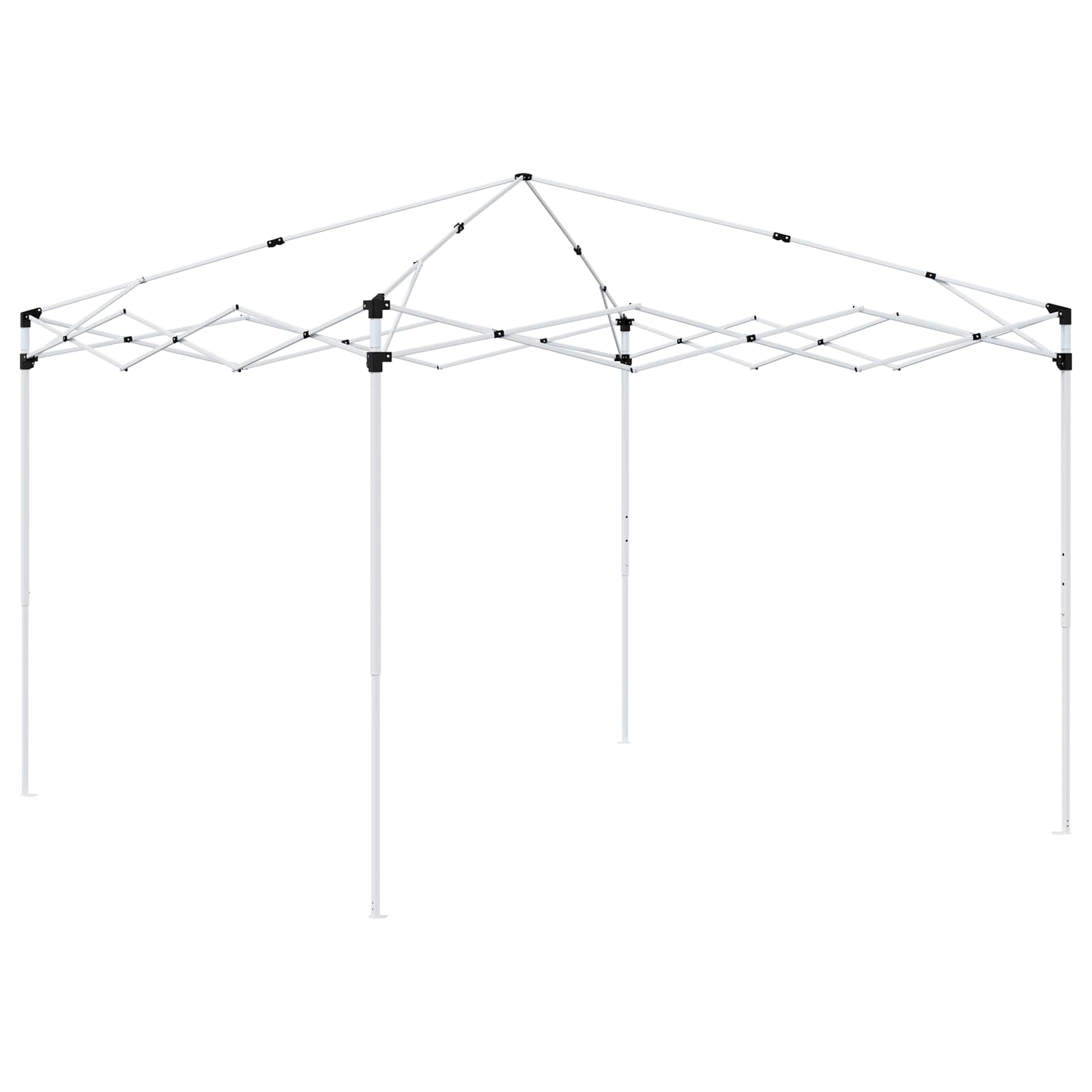 Pop-up Partyzelt 288 x 288 x 245 cm Terrakotta Oxford-Stoff
