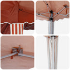 Pop-up Partyzelt 288 x 288 x 245 cm Terrakotta Oxford-Stoff