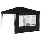 Pop-up Partyzelt 288 x 288 x 245 cm Schwarz Oxford-Stoff