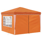 Pop-up Partyzelt 288 x 288 x 245 cm Orange Oxford-Stoff