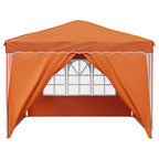 Pop-up Partyzelt 288 x 288 x 245 cm Orange Oxford-Stoff