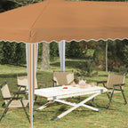Pop-up Partyzelt 575 x 290 x 245 cm Beige