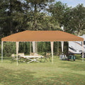 Pop-up Partyzelt 575 x 290 x 245 cm Beige