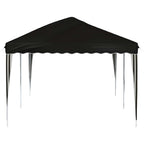 Pop-up Partyzelt 575 x 290 x 245 cm Schwarz