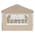 Pop-up Partyzelt 575 x 289 x 245 cm Creme