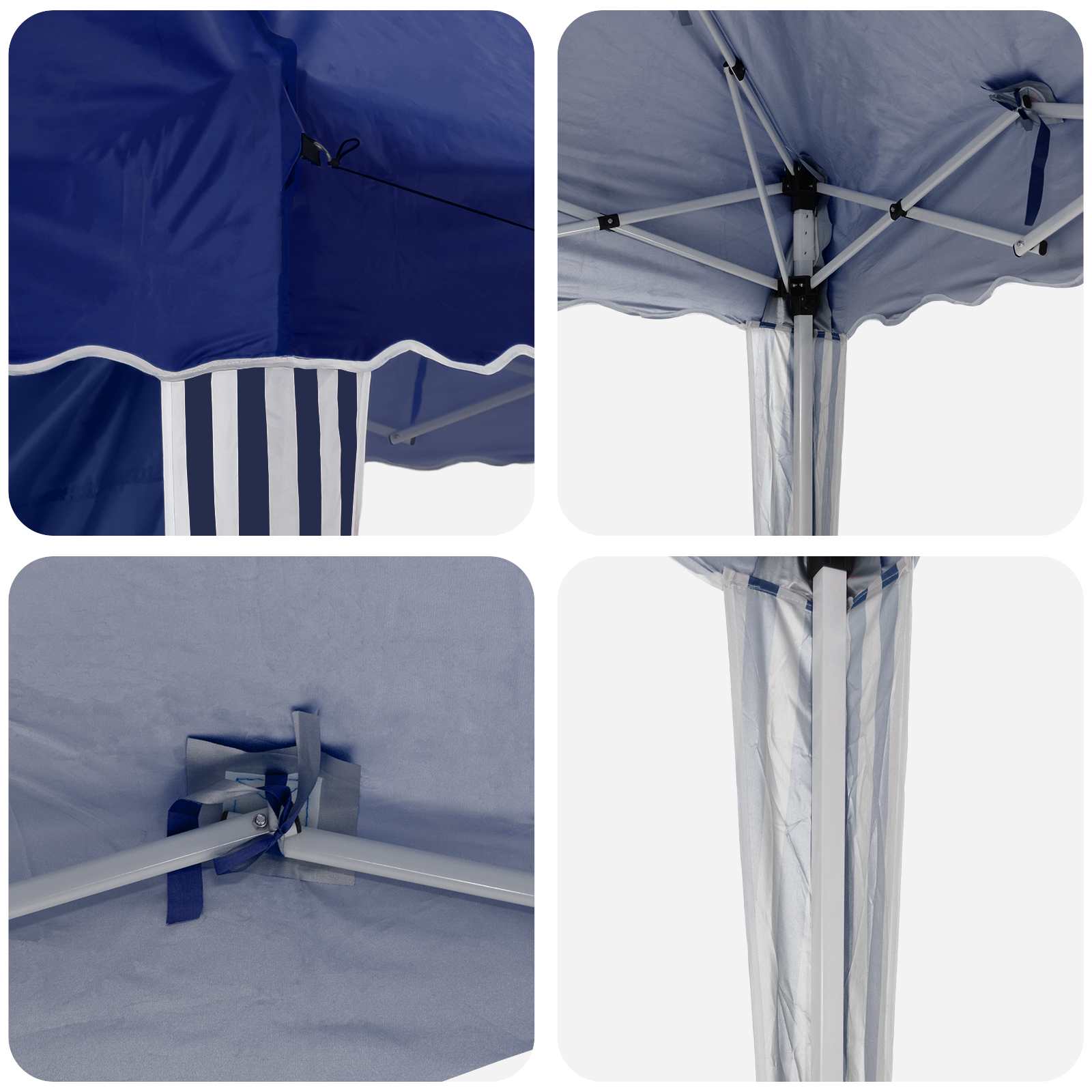 Pop-up Partyzelt 575 x 289 x 245 cm Blau