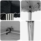 Pop-up Partyzelt 575 x 289 x 245 cm Antrazit