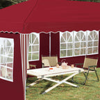 Pop-up Partyzelt 575 x 289 x 245 cm Bordeauxrot