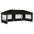 Pop-up Partyzelt 575 x 289 x 245 cm Schwarz