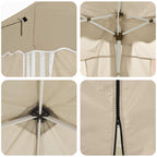 Pop-up Partyzelt 575 x 288 x 245 cm Creme