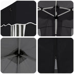 Pop-up Partyzelt 575 x 288 x 245 cm Antrazit