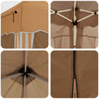 Pop-up Partyzelt 575 x 288 x 245 cm Beige