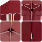 Pop-up Partyzelt 575 x 288 x 245 cm Bordeauxrot