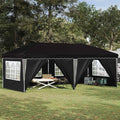 Pop-up Partyzelt 575 x 288 x 245 cm Schwarz