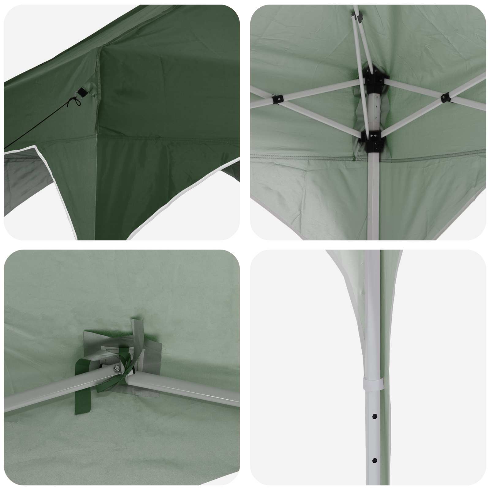 Pop-up Partyzelt 194 x 194 x 245 cm Grün
