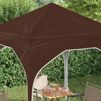 Pop-up Partyzelt 194 x 194 x 245 cm Braun