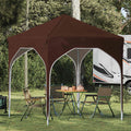 Pop-up Partyzelt 194 x 194 x 245 cm Braun