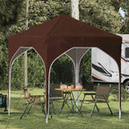 Pop-up Partyzelt 194 x 194 x 245 cm Braun