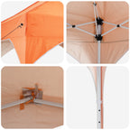 Pop-up Partyzelt 194 x 194 x 245 cm Orange