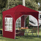 Pop-up Partyzelt 192 x 192 x 245 cm Bordeauxrot