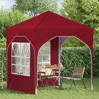 Pop-up Partyzelt 192 x 192 x 245 cm Bordeauxrot