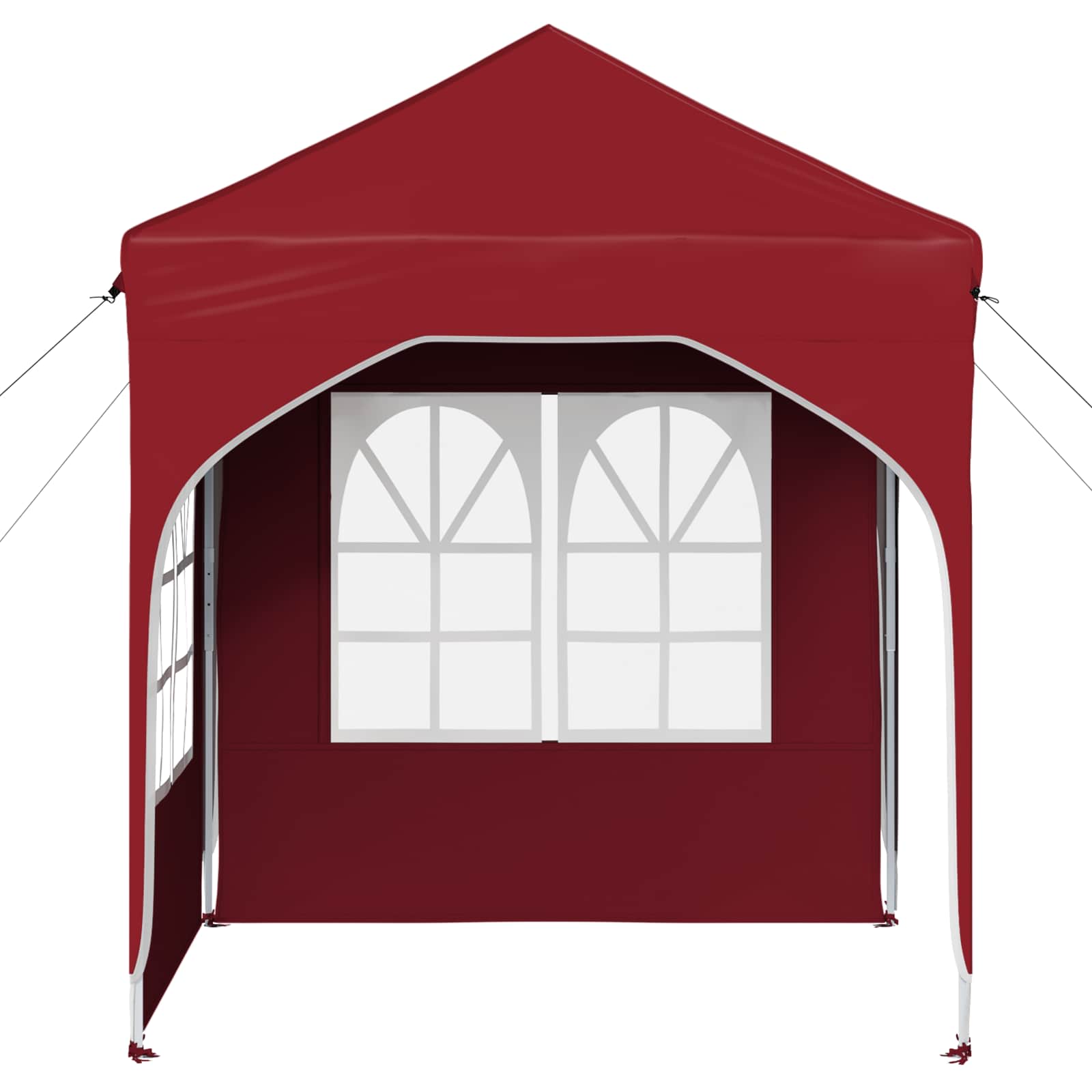 Pop-up Partyzelt 192 x 192 x 245 cm Bordeauxrot