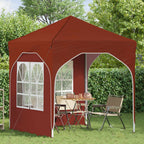 Pop-up Partyzelt 192 x 192 x 245 cm Terrakotta