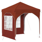 Pop-up Partyzelt 192 x 192 x 245 cm Terrakotta