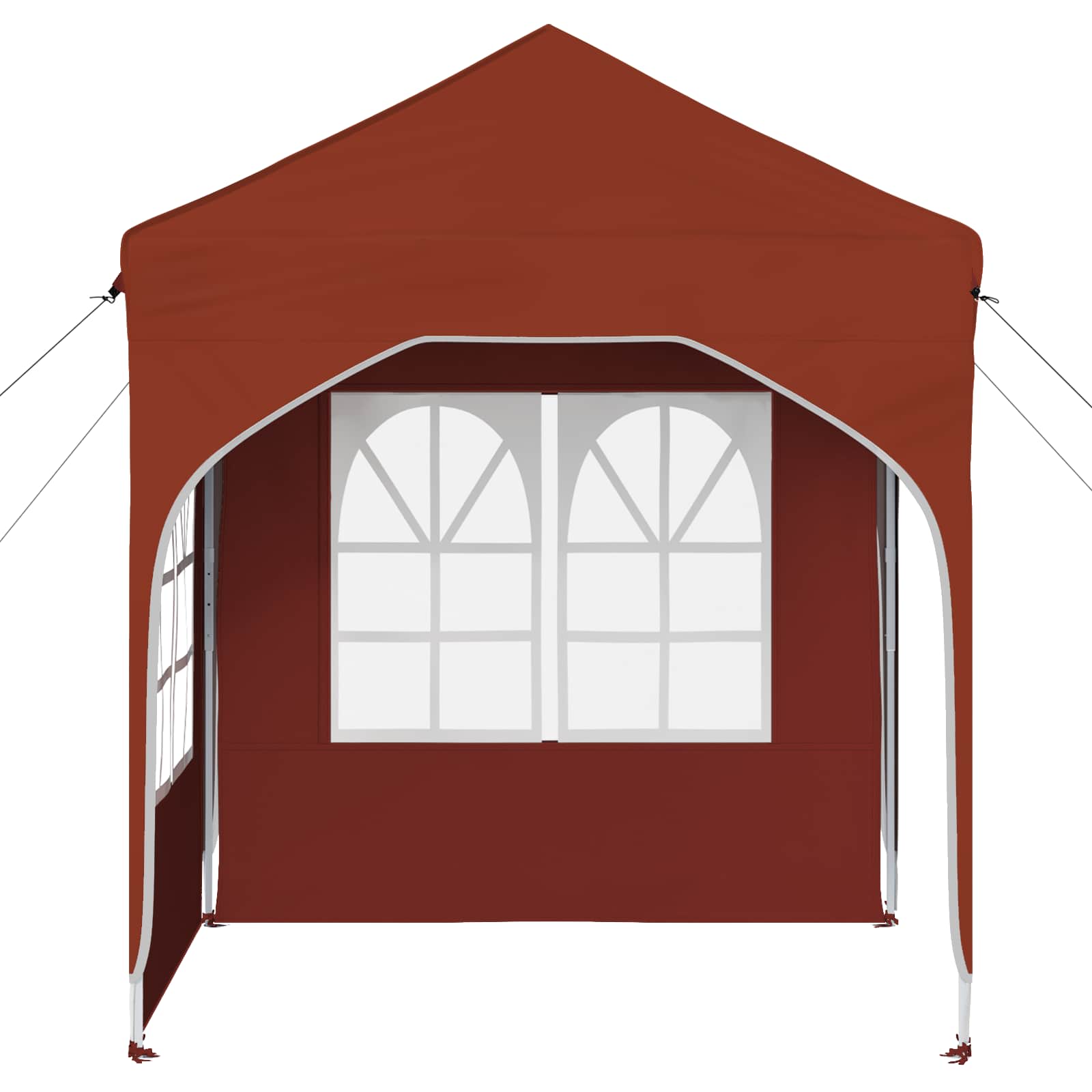 Pop-up Partyzelt 192 x 192 x 245 cm Terrakotta