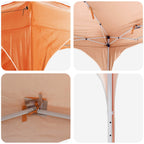 Pop-up Partyzelt 192 x 192 x 245 cm Orange