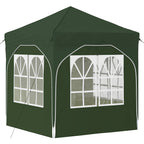 Pop-up Partyzelt 192 x 192 x 245 cm Grün