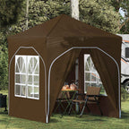 Pop-up Partyzelt 192 x 192 x 245 cm Taupe