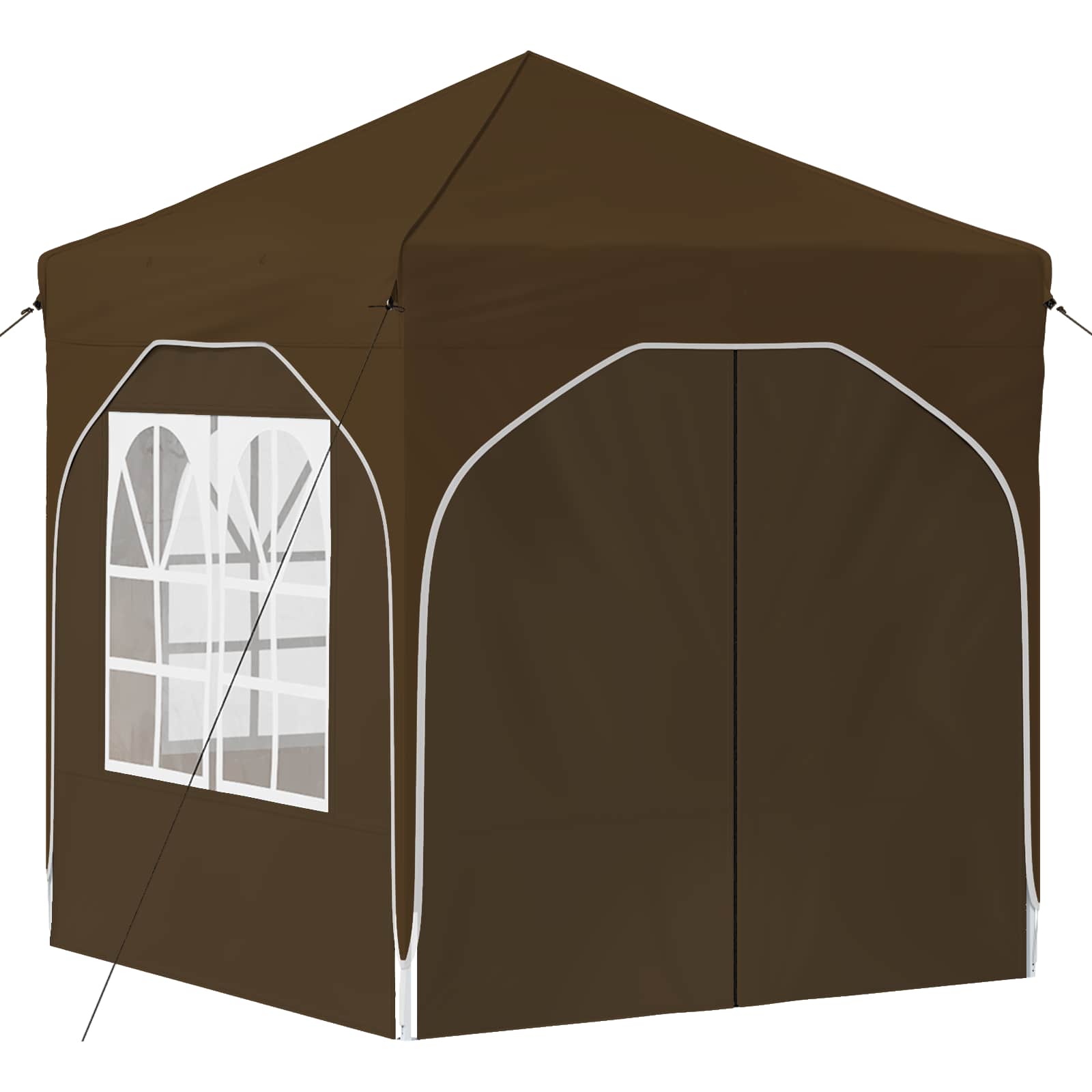 Pop-up Partyzelt 192 x 192 x 245 cm Taupe