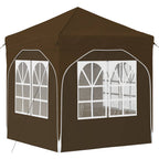 Pop-up Partyzelt 192 x 192 x 245 cm Taupe