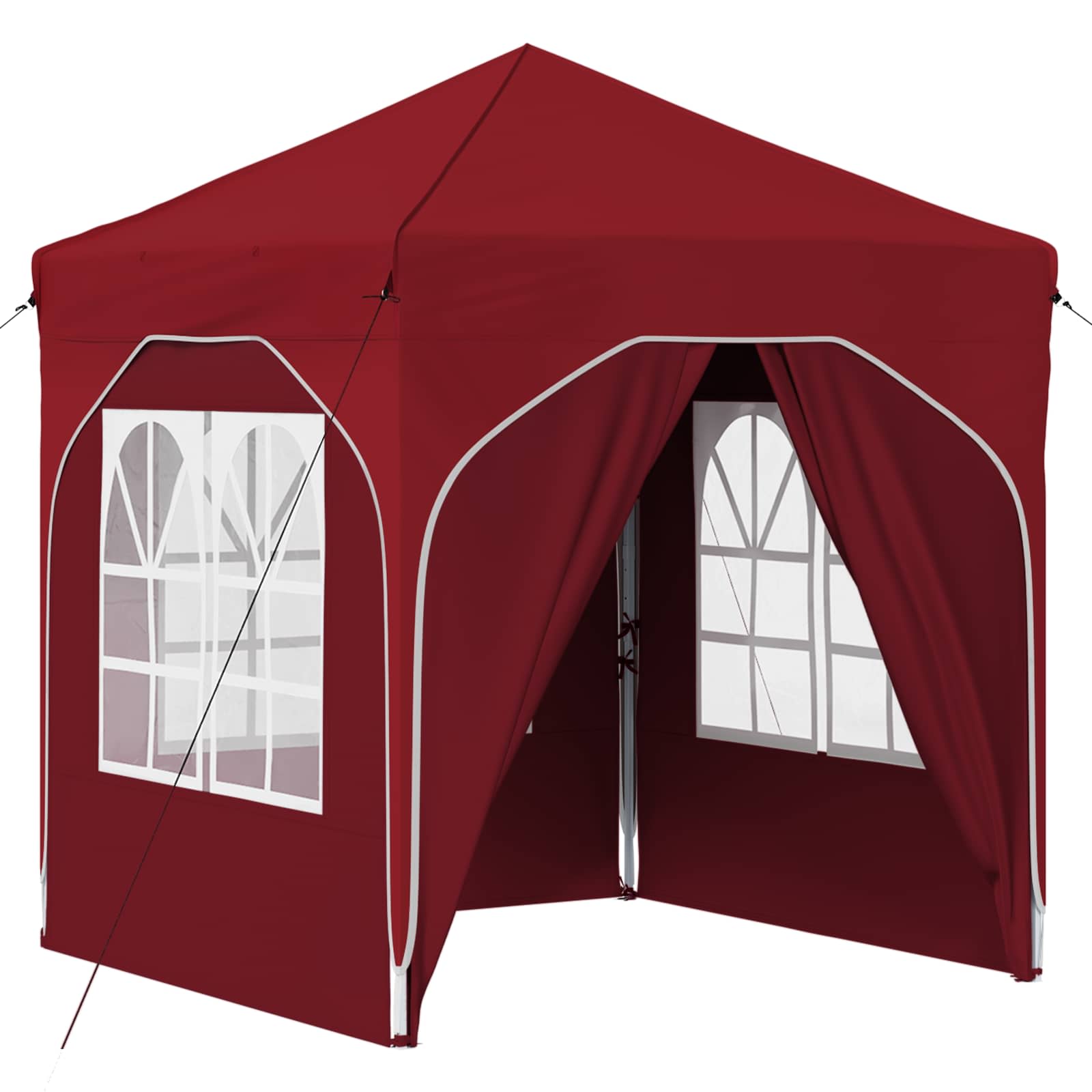 Pop-up Partyzelt 192 x 192 x 245 cm Bordeauxrot
