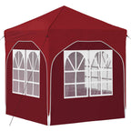 Pop-up Partyzelt 192 x 192 x 245 cm Bordeauxrot