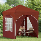 Pop-up Partyzelt 192 x 192 x 245 cm Terrakotta