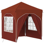 Pop-up Partyzelt 192 x 192 x 245 cm Terrakotta