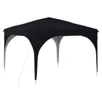 Pop-up Partyzelt 290 x 290 x 245 cm Antrazit