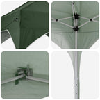 Pop-up Partyzelt 290 x 290 x 245 cm Grün