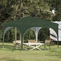 Pop-up Partyzelt 290 x 290 x 245 cm Grün