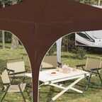 Pop-up Partyzelt 290 x 290 x 245 cm Braun