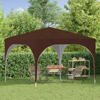 Pop-up Partyzelt 290 x 290 x 245 cm Braun