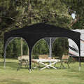 Pop-up Partyzelt 290 x 290 x 245 cm Schwarz