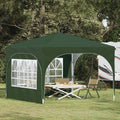 Pop-up Partyzelt 290 x 290 x 245 cm Grün